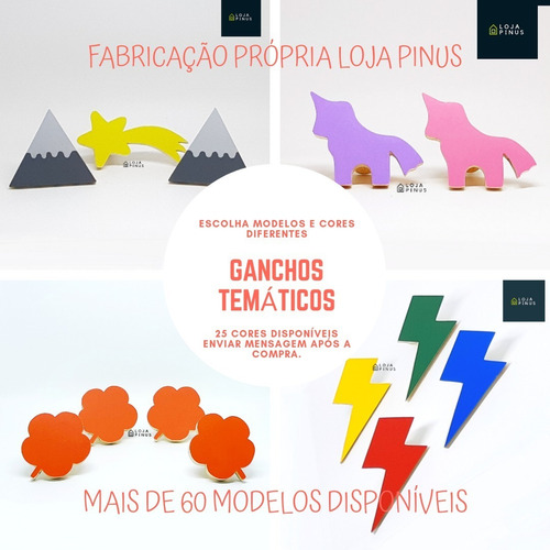Decoração Divertida De Criança -2 Ganchos De Parede Infantil