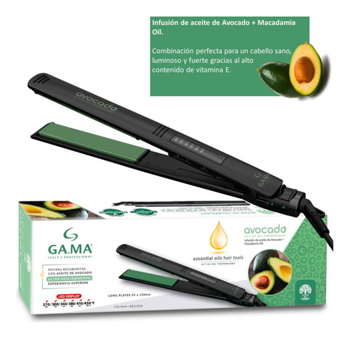 Alisador De Pelo 230° 100v A 240v Avocado Gama