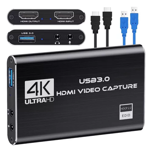 Capturadora de Video, TXG Tarjeta de Captura de Video USB 3.0 4K