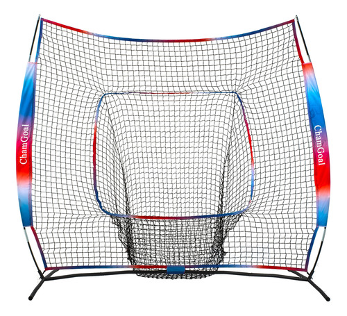 Chamgoal Red De Beisbol Y Softbol Degradado De 7 X 7 Pies Pa