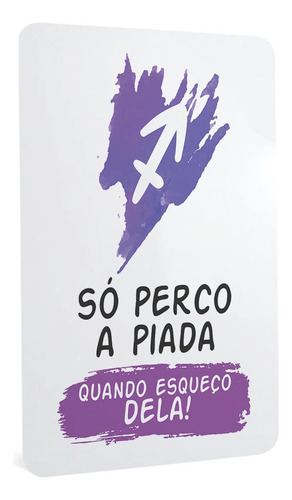 Quadro De Metal Engraçada Símbolo Sagitário Piada Esquecido
