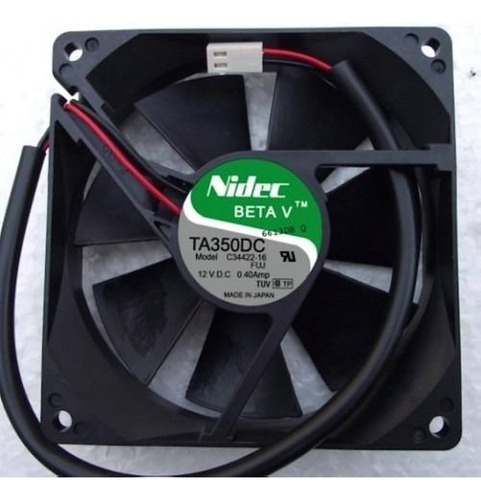 Fan Cooler Nidec 12v Dc 0.40a Modelo Ta350dc 9x2,5