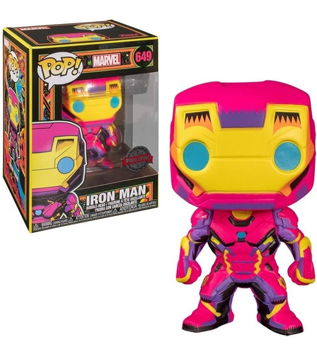 Funko Pop Vinyl Marvel Black Light - Iron-man