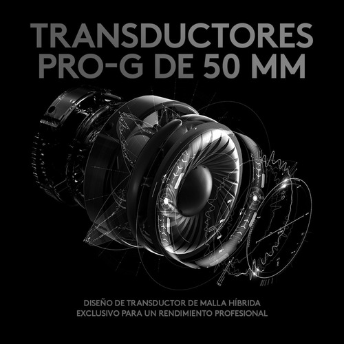 Imagen 6 de 10 de Diadema Gamer Profesional 7.1 Logitech G Pro X / Pc Ps5 Xbox