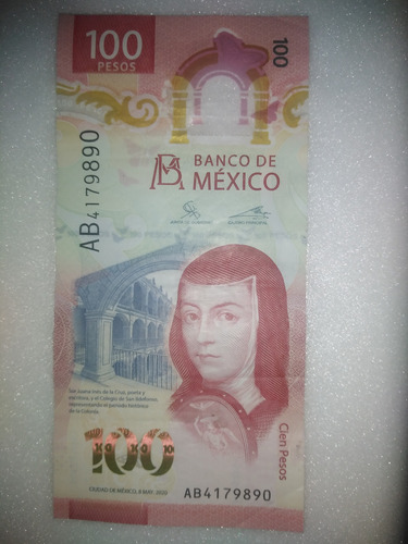 Billete De 100 Pesos 2020 Buenas Condiciones Serie Ab