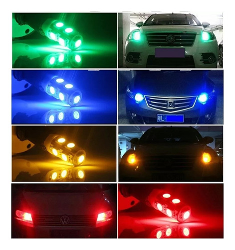 20 Foco Pellizco 5 Leds 5050 T10-158 Color A Eligir
