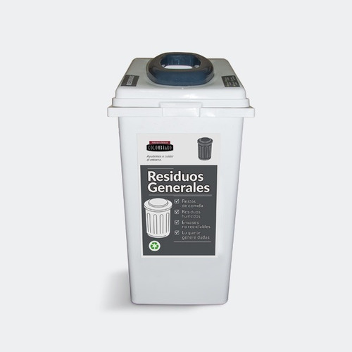Recipiente Reciclado/basura Colombraro Adosables 60 Lts