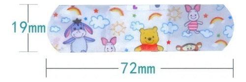 20 Curitas Infantiles Decoradas Adhesivo Vendaje Dibujo Animado