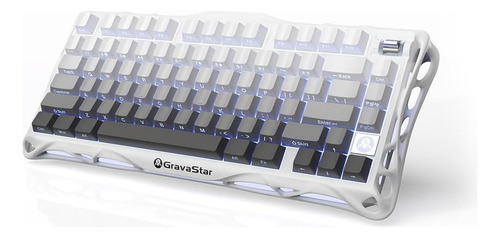 Gravastar Teclado Mecánico Inalámbrico, Retroiluminación Rgb