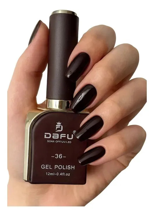 Esmalte Gel Dafu 12ml Glamour Nudes Marrons Vinhos Vermelhos 36 - Marrom