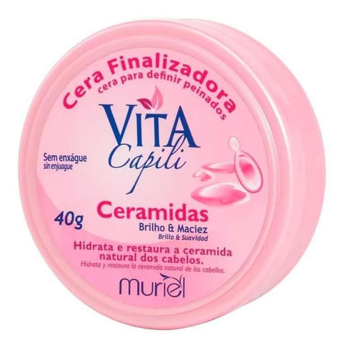 Cera Finalizadora Ceramidas Vita Capili Da Muriel 40g