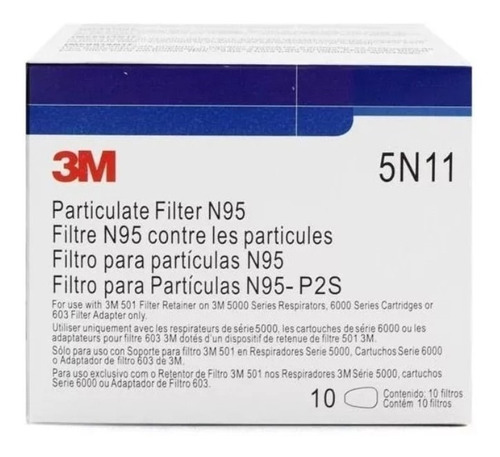 Filtro Para Partículas N95 3m Caja (10 Filtros) U.s.a