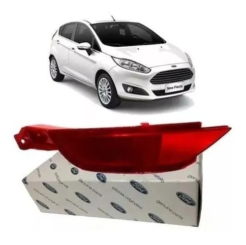 Refletor Esq  Parachoque Traseiro New Fiesta Hatch Original 