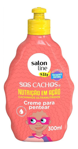 Creme Para Pentear Sos Cachos Kids 300ml Salon Line