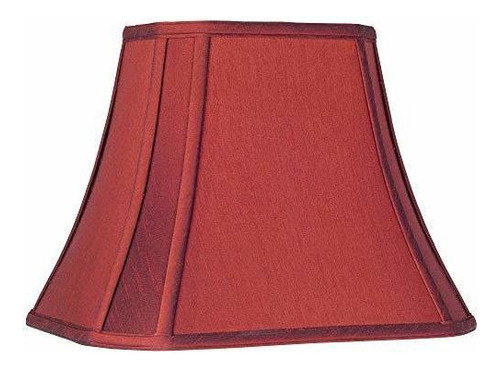 El Rojo Carmesí Cut-lámpara De La Esquina Shade 6 / 8x