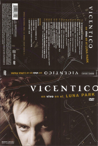 Vicentico En Vivo En El Luna Park Dvd Original