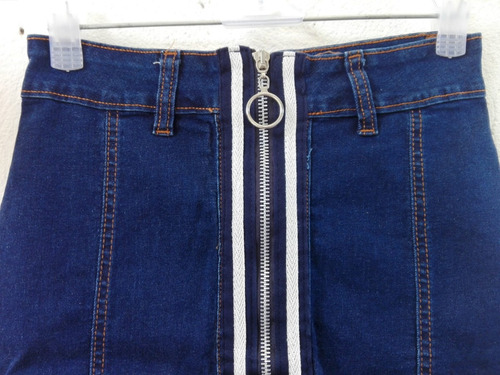 Pollera Jeans Tiro Alto - Talle M/40(leer Descripcion)