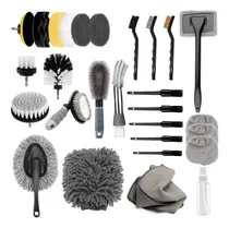 Comprar Kit De Limpieza Automotriz Cuidado De Con Cepillo De Taladro