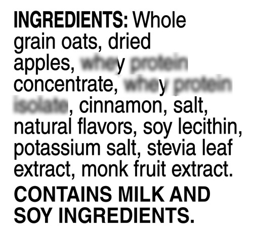 Avena Instantánea Proteína Manzana Y Canela Sin Azúcar 1.76