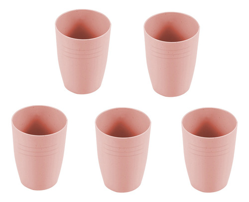 Vasos De Plástico S Reutilizables, Juego De 5 Pajitas Multic