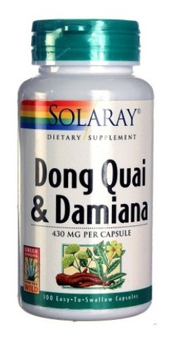 Dong Quai Con Damiana 100 Cápsulas 430 Mg