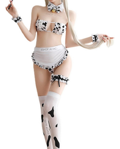 Lencería De Vaquita, Vaca Y Accesorios / Disfraz Anime Sexy Cosplay