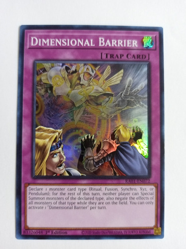 Dimensional Barrier - Super Rare    Ra01