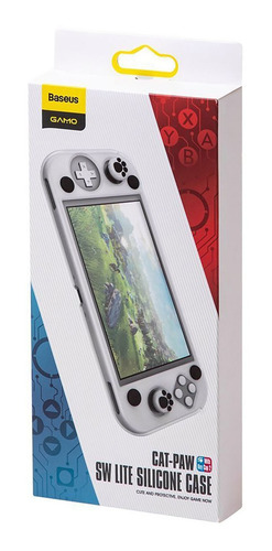 Imagen 7 de 7 de Funda Nintendo Switch Lite Baseus Proteccion Caidas Flexible
