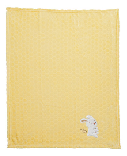 Frazada De Tejido Flannel Extra Suave Con Diseño Bordado