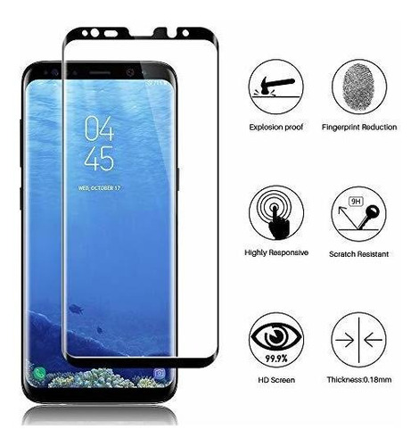 Pantalla Para Samsung Galaxy S8 Vidrio Templado Alineacion