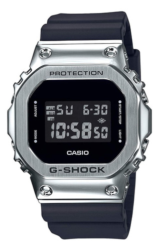 Reloj G-shock Gm-5600-1d Acero Hombre Plateado