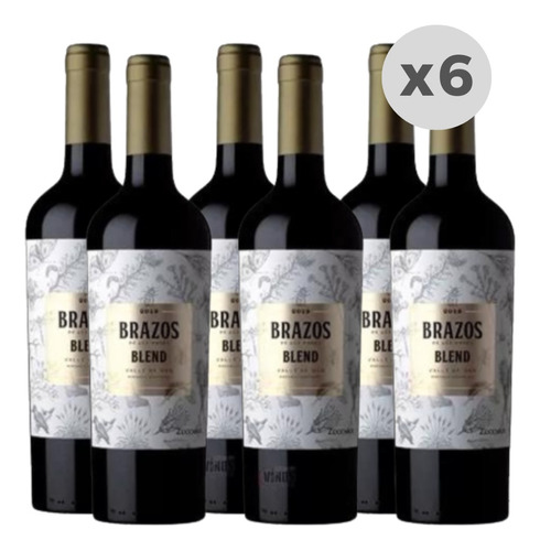 Vino Zuccardi Brazos De Los Andes Red Blend X 6 Unidades