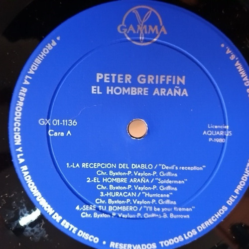 Peter Griffin Hurricane Is Coming Vinil,vinilo,lp,acetato (Usado)