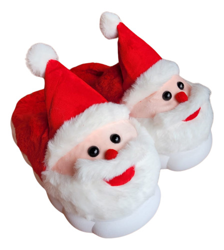Pantufla Sandalia Santa Claus Navidad Cómoda Niños