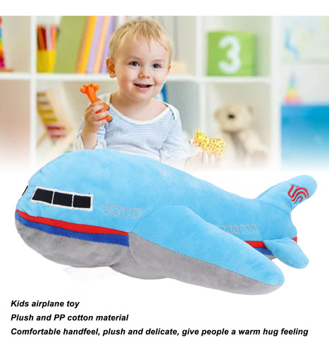 Peluche De Avión De Peluche Azul