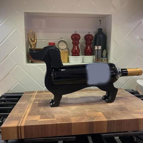 Estante De Botella De Perro Salchicha, Soporte Elástico