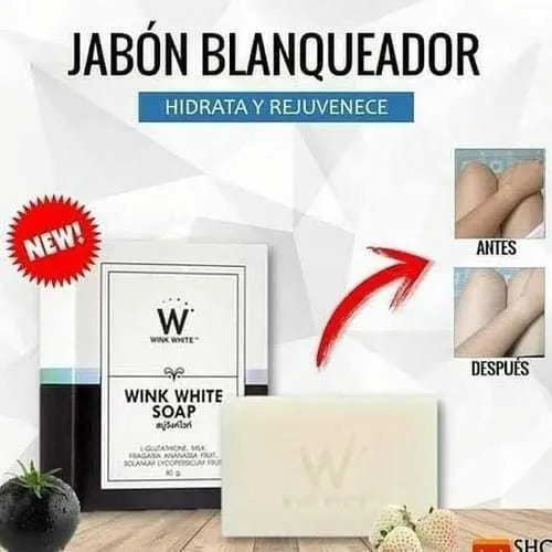 Gluta Pure Soap Wink White Jabón Blanqueador De Piel