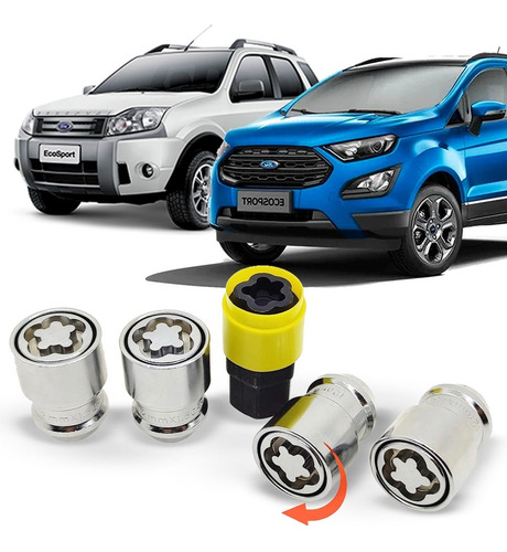 Trava Antifurto Rodas Ford Ecosport 2015 2016 2017 2018 2019