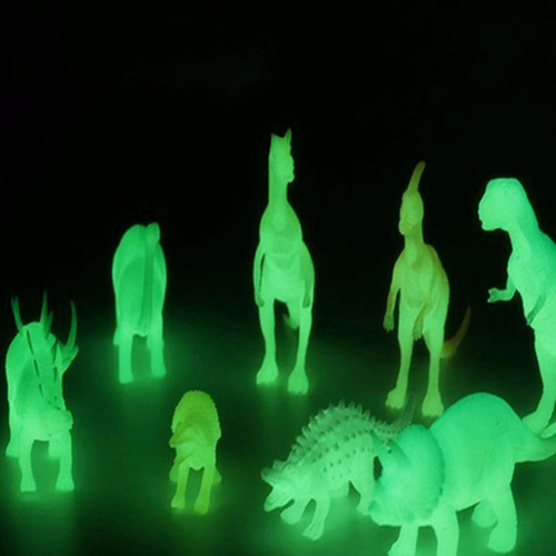 Miniatura Luminosa De Dinosaurio Para Niños, 6 Unidades