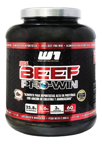 Beef Pro Win 2 Kg Proteina De Carne + Creatina + Bcaas