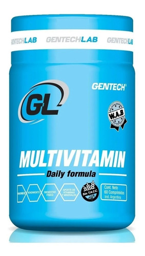 Multivitamin 60 Tabs Sin Tacc Vitaminas + Minerales Gentech