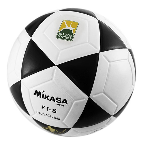 Bola Mikasa Futvolei Ft-5 Branca E Preta