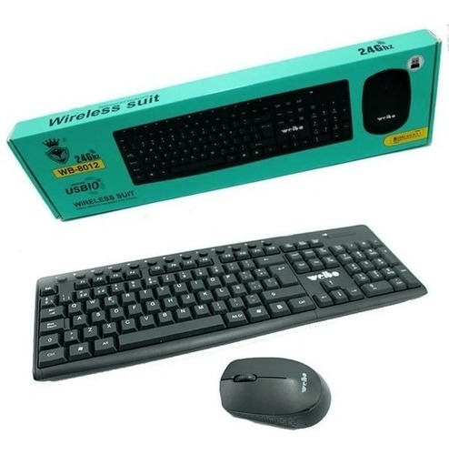 Kit Teclado Mouse Óptico Inalámbrico Weibo 2.4ghz