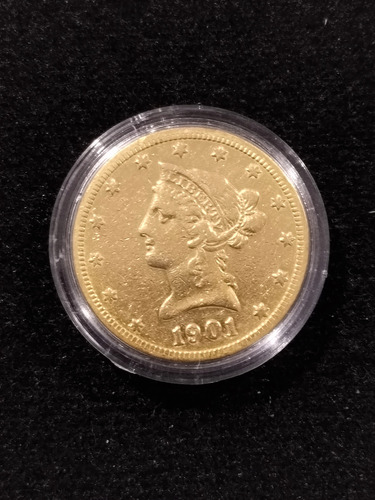 Moneda Eagle Gold, 10 Dólares De Oro (Usado)