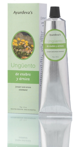 Ungüento Enebro & Árnica Ayurdeva's 100% Natural P/ Dolores