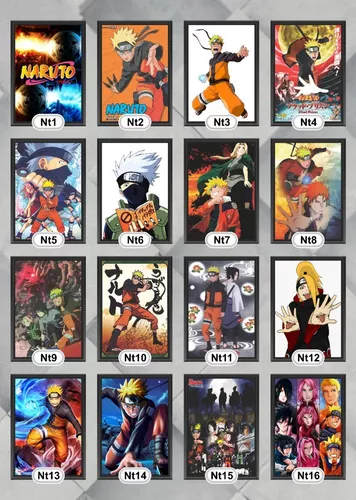 Quadro Decorativo Poster Naruto Uzumaki Desenho Game