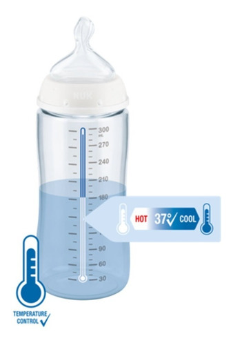 Imagen 2 de 4 de Nuk Mamadera First Choice 6-18m 300ml C/control Temperatura