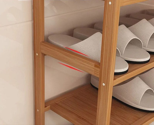 Zapatero Bambu Madera 4 Niveles Organizador Calzado Nordico