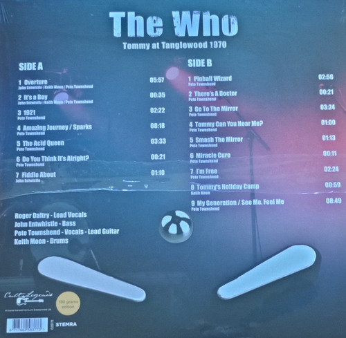 Lp The Who Tommy At Tanglewood 1970 Vinil Broadcast 180g