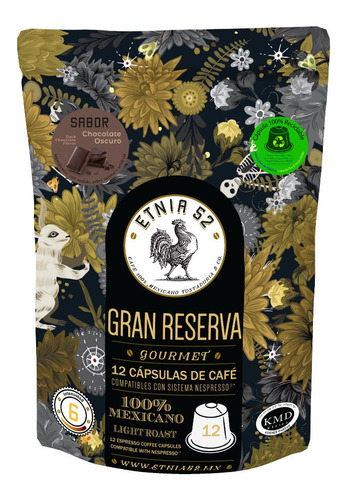Imagen 1 de 9 de 12 Cápsulas De Café Saborizado Etnia 52 Compatib Nespresso®